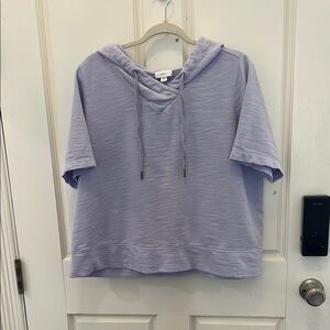 EUC J. Jill Fit short sleeve hooded sweatshirt. Size is XL Petite